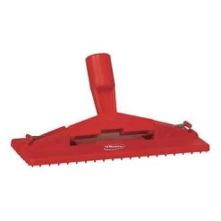 Vikan Floor Model Pad Holder With Handle Head, 3.75 X 9 Inch, Red