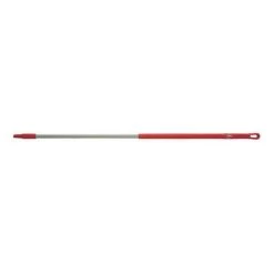 Vikan Stainless Steel Handle For Broom, Squeegee, Or Scraper, 60 Inch, Red