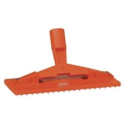 Vikan Floor Model Pad Holder With Handle Head, 3.75 X 9 Inch, Orange