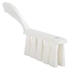 Vikan Wide Soft Bristle Bench Brush, 2.2 X 13 Inch, White