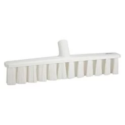 Vikan Wide Bristle, Medium Push Broom, 2 X 16 Inch, White
