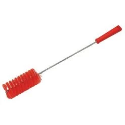 Vikan Medium Bristle, Straight Handled Tube And Valve Brush, 2 X 19.9 Inch, Red