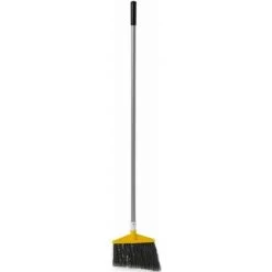 Rubbermaid 57" Angle Broom With Synthetic, Gray Bristles -Cleaning tool store PI Asset 927248
