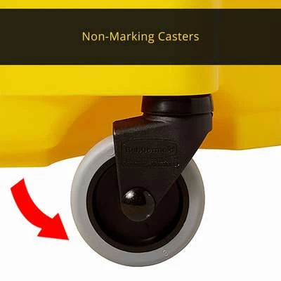 Rubbermaid Red Polypropylene Mop Bucket And Wringer, 8-3/4 Gal. 2 Rubbermaid Red Polypropylene Mop Bucket And Wringer, 8-3/4 Gal. - Image 2