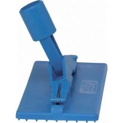 Vikan Floor Model Pad Holder With Handle Head, 3.75 X 9 Inch, Blue -Cleaning tool store PI Asset 930628