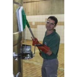 Vikan Floor Model Pad Holder With Handle Head, 3.75 X 9 Inch, Blue -Cleaning tool store PI Asset 946617