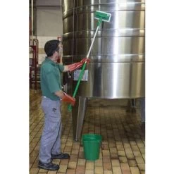 Vikan Floor Model Pad Holder With Handle Head, 3.75 X 9 Inch, Blue -Cleaning tool store PI Asset 946618