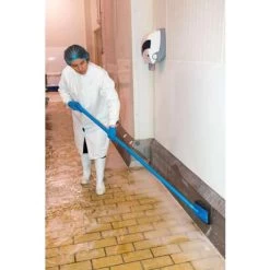 Vikan Floor Model Pad Holder With Handle Head, 3.75 X 9 Inch, Blue -Cleaning tool store PI Asset 946623