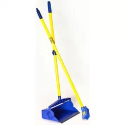 Novus Products 37" Lobby Broom And Dust Pan With Synthetic, Blue Bristles -Cleaning tool store PI Asset 965234