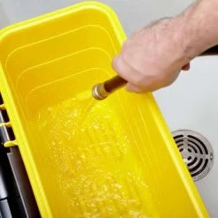 Rubbermaid 7 Gal. Yellow Polypropylene Disinfectant Mop Bucket With Lid, 1 EA -Cleaning tool store PI Asset 966516