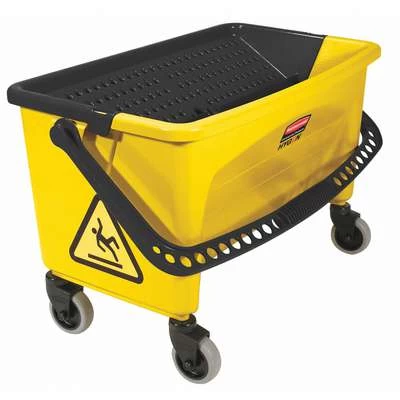 Rubbermaid Yellow And Black Polypropylene Mop Bucket And Wringer, 7 Gal. 2 Rubbermaid Yellow And Black Polypropylene Mop Bucket And Wringer, 7 Gal. - Image 2