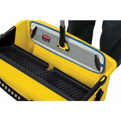 Rubbermaid Yellow And Black Polypropylene Mop Bucket And Wringer, 7 Gal. 3 Rubbermaid Yellow And Black Polypropylene Mop Bucket And Wringer, 7 Gal. - Image 3