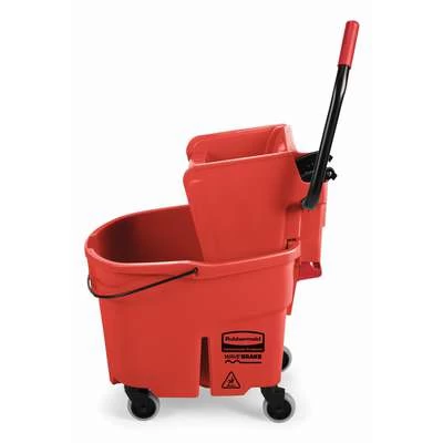 Rubbermaid Red Polypropylene Mop Bucket And Wringer, 8-3/4 Gal. 5 Rubbermaid Red Polypropylene Mop Bucket And Wringer, 8-3/4 Gal. - Image 5