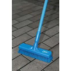 Vikan Stiff Bristle Deck Scrub Brush Head, 3 X 12 Inch, Blue -Cleaning tool store PI Asset 971195