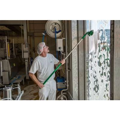 Vikan Aluminum Handle For Broom, Squeegee, Or Scraper, 59 Inch, Orange 2 Vikan Aluminum Handle For Broom, Squeegee, Or Scraper, 59 Inch, Orange - Image 2