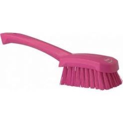 Vikan Scrub Brush: Polyester Bristles, Polypropylene Handle, 4 1/2 In Brush Lg, 5 57/64 In Handle Lg -Cleaning tool store PI Asset 975507