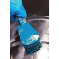 Vikan Scrub Brush: Polyester Bristles, Polypropylene Handle, 4 1/2 In Brush Lg, 5 57/64 In Handle Lg -Cleaning tool store PI Asset 975508