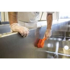 Vikan Scrub Brush: Polyester Bristles, Polypropylene Handle, 4 1/2 In Brush Lg, 5 57/64 In Handle Lg -Cleaning tool store PI Asset 975510