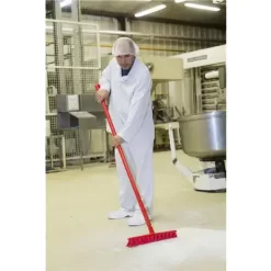 Vikan Heavy Duty Plastic Handle For Broom, Squeegee, Or Scraper, 51 Inch, Red -Cleaning tool store PI Asset 977090