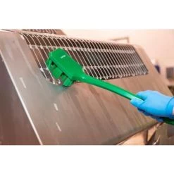 Vikan Wide Stiff Bristle, Long Handled Scrub Brush, 2 X 16 Inch, White -Cleaning tool store PI Asset 978110