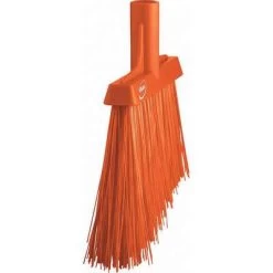 Vikan Stiff Bristle, 4.5-6 Inch Angle Cut Upright Broom Head, Orange -Cleaning tool store PI Asset 980708